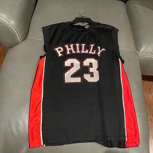 Nice Voit  Philly 76ers Sixers Jersey Size XL# 23 - Two Small Holes See Pics.